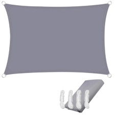 Voilage d'Ombrage Rectangulaire Voile Protection UV Etanche Pare Soleil Ombre