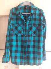 Chemise à carreaux Vert/Noir Enfants Unisexe 14 ans Comme neuve