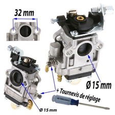  Carburateur 15 mm entraxe 32