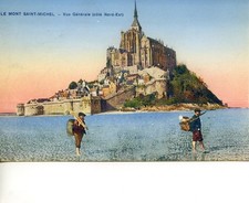 cpa Bretagne - Le Mont Saint Michel - vue générale côté nord est - paire Gandon