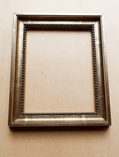 Cadre contemporain doré à la feuille style Louis XVI feuillure : 26,5 x 21,2 cm