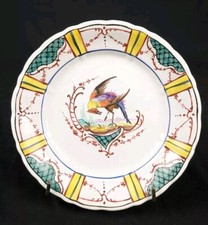 Assiette Faience Signé Aprey