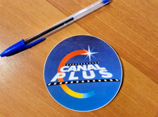 Autocollant publicitaire chaîne de TV Canalplus  télévision canal plus canal+