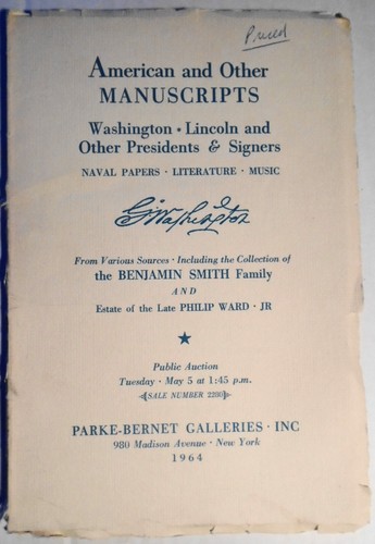 American other manuscripts - &,