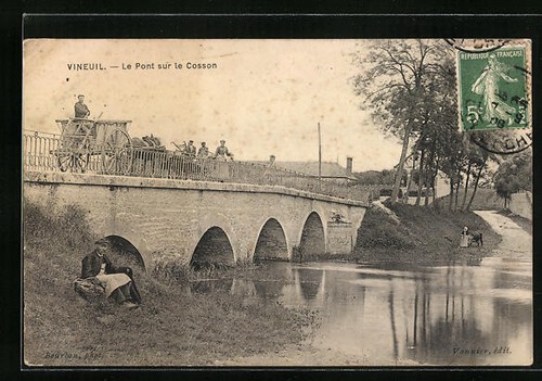 Cpa vineuil pont sur - pont, le