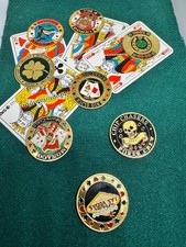 Lot de 5 jetons poker métal