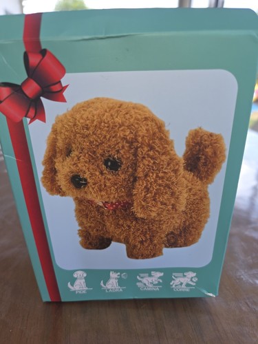 Peluche chien marron