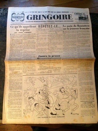 Gringoire 421 1936 - , n°421/1936/front