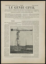 1908 - Grue à tour pivotante - Première page - Usine de Benrath près Düsseldorf