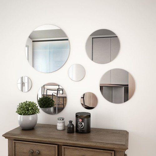 Miroir mural verre rond - 7x,