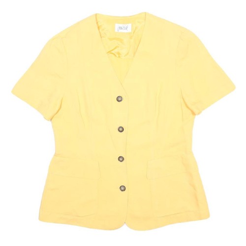Veste mélange lin jaune - de,