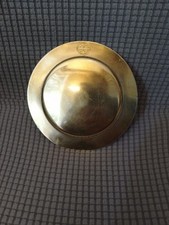 GRANDE ANCIENNE PATENE/METAL DORÉ XIXème/DIAM. 15,5cm/150gr/LEGERES USURES/CROIX