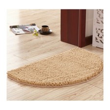 tapis salle de bain demi lune (beige) | Tapis de bain demi cercle 