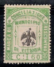 Victoire - Neuf ** 100% Italie fiscal 60 cents, jauge, vert/noir