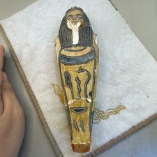Ancienne figurine cercueil momie en pierre égyptienne - 3000+ ans