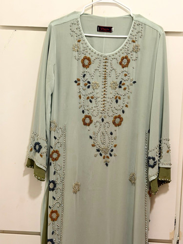 Arabic emborded hijab made - ,