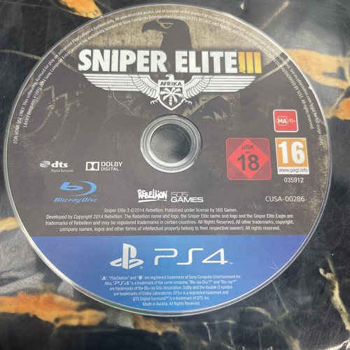 Sniper élite sony - sniper,