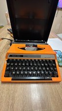 Machine à écrire Orange Silver Reed 280 Nettoyée Révisée + Ruban Neuf  1970