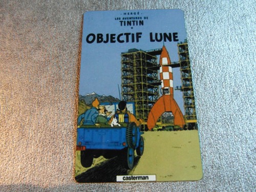Tintin objectif lune carte - tintin,