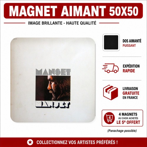 Magnet gérard manset 5x5 cm - magnet,