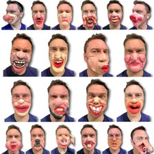 Masque visage comique - de,