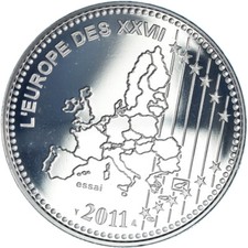 [#1150431] France, Médaille, L'Europe des XXVII, Bienvenue à l'Estonie, Poli