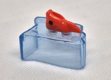 PETIT MORCEAU DE GLACE AVEC POISSON ROUGE 4 x 3 x 2 PLAYMOBIL