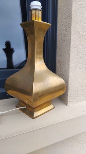 Pied lampe bronze dore - pied, de