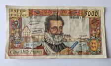Billet 5000 Francs HENRI IV du