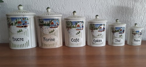 Pots épices anciens série - épices,