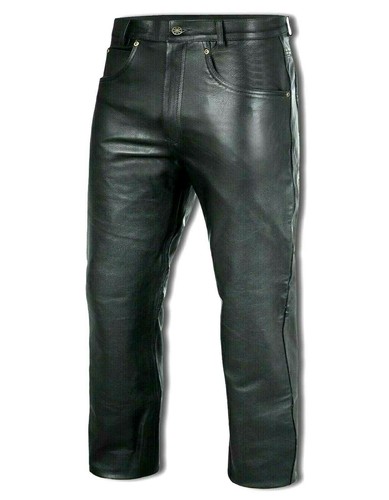 Pantalon moto cuir de - de, en