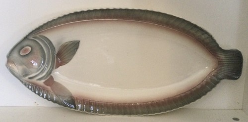 Grand plat poisson barbotine - plat,