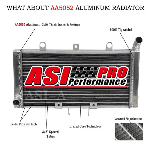Aluminum radiator fit honda - aluminum,