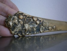 Coupe papier 1900-20  Bronze doré PL SAS décor Végétal Art Nouveau