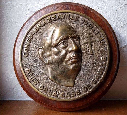 Gaulle médaille murale en - de,