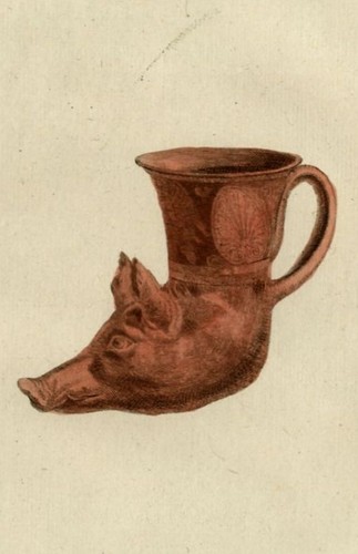 Décoration vase tête porc - décoration, de