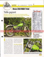 OSSA 350 MAR Trial 1976 Joe Bar Team Fiche Moto #005927