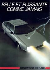 Catalogue brochure Citroën CX