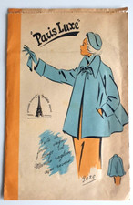 ? 9020 Ancien PATRON PARIS LUXE VINTAGE FRENCH Veste T44