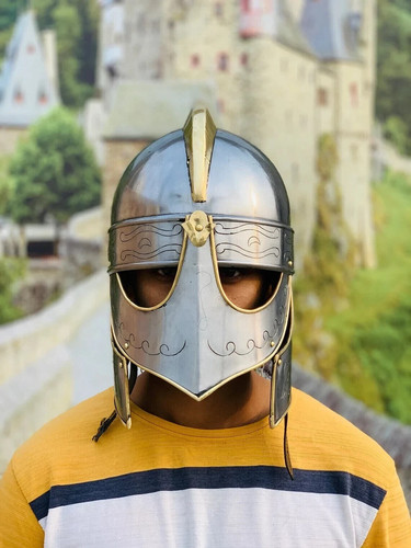 Casque viking avec - , cotte