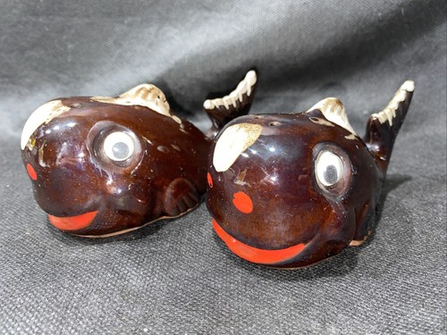 Vintage pair japan redware - pair,
