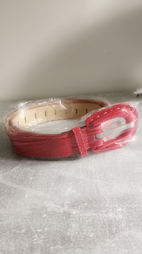 Ceinture rouge vintage 90cm - vintage,