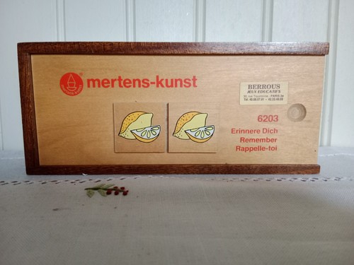 Ancien jeu mémo bois - jeu,