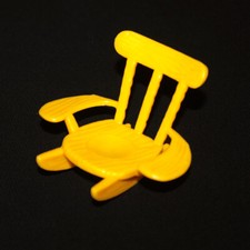 Chaise rocking chair jaune