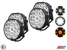 Lampe De Travail Ronde LED 80W X4 Pod Spot 9 Pouces Offroad 4x4 ATV 7000LM