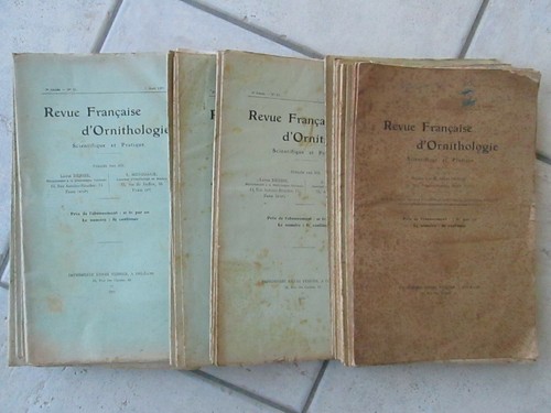 Revue francaise ornithologie - revue, d'ornithologie