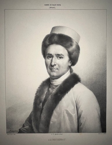 Rousseau portrait lithographie - rousseau,