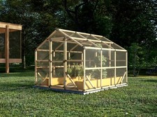 ECO Serre de Jardin en Bois de Pin Polycarbonate Cultivation Fruit Légumes