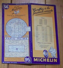 Carte Michelin 56 de 1948 en très bon état