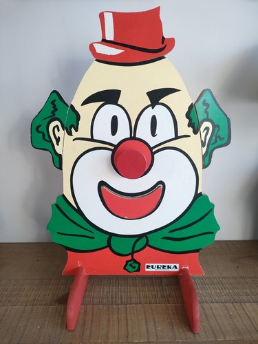 Clown eureka bois metal - en,